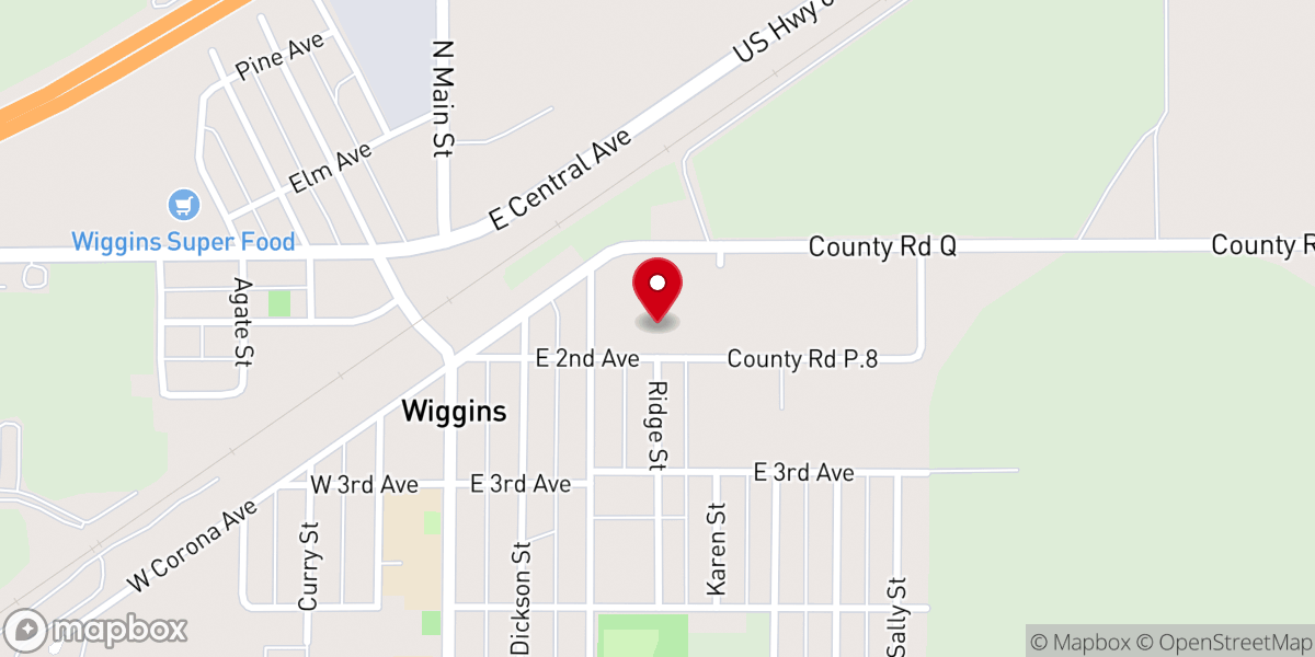 Map showing location of Summit Baptist Church