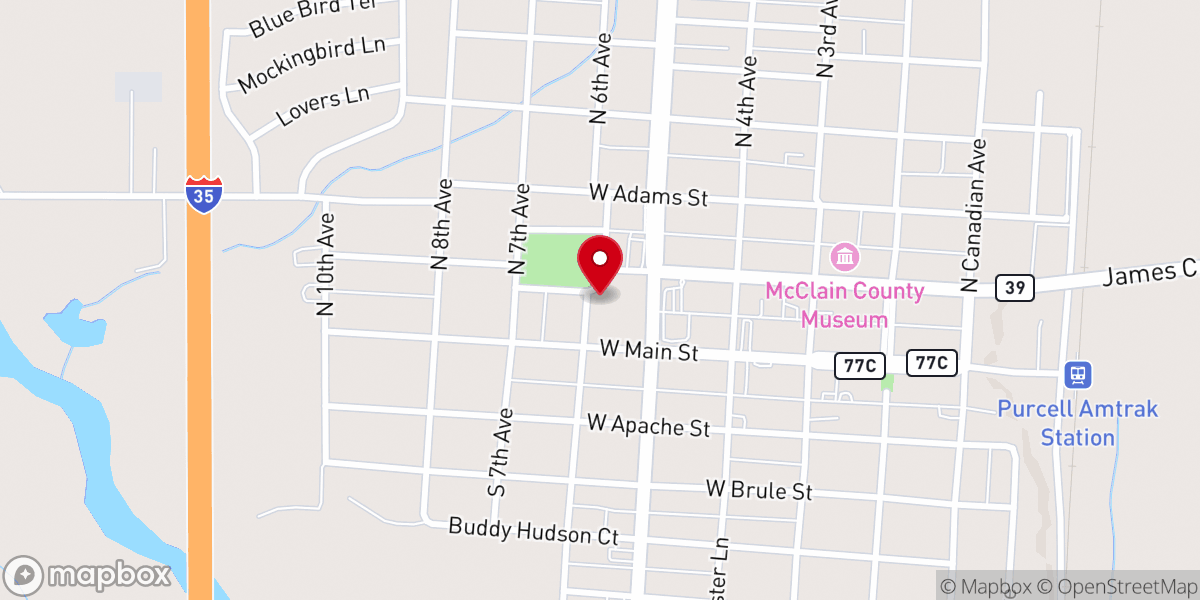 Map showing location of House of Freedom