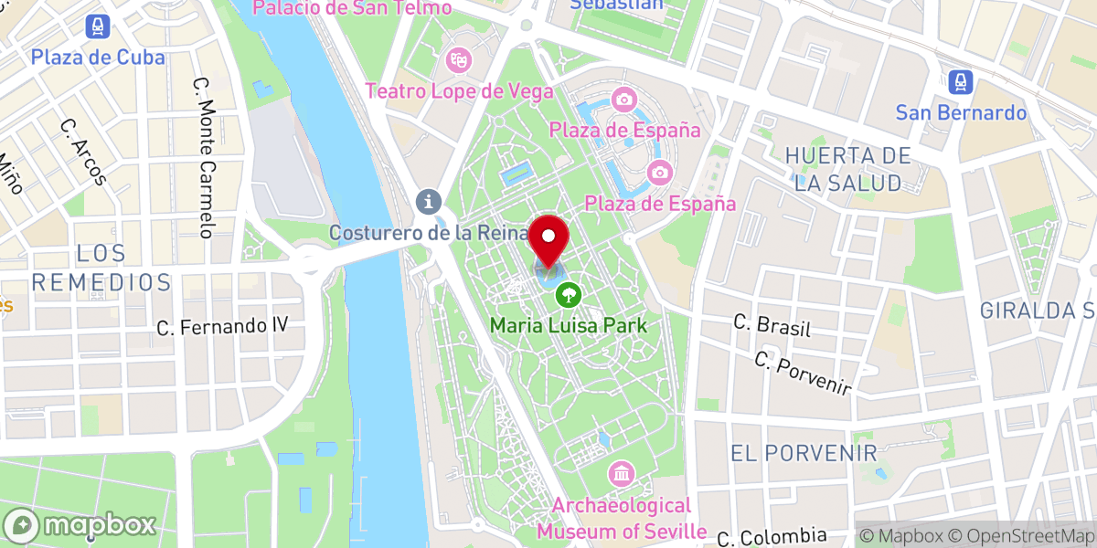 Map showing location of Isleta de los Pájaros