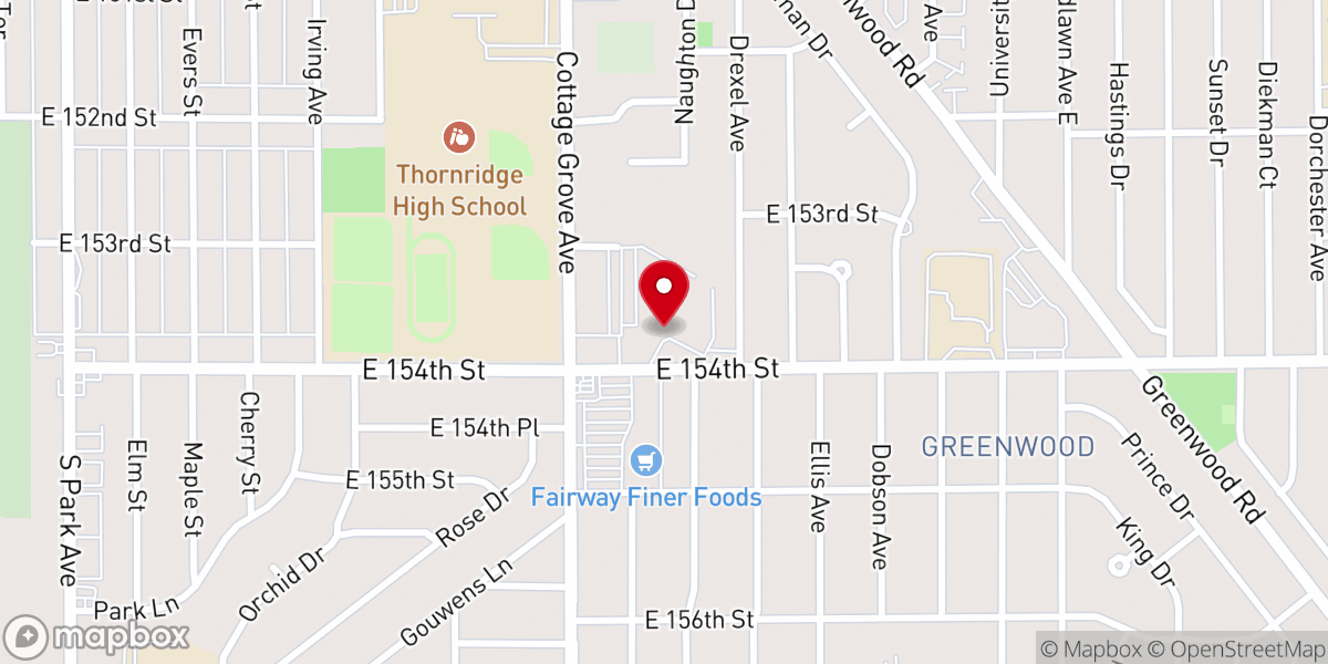 Map showing location of Saint John Roman Catholic Church