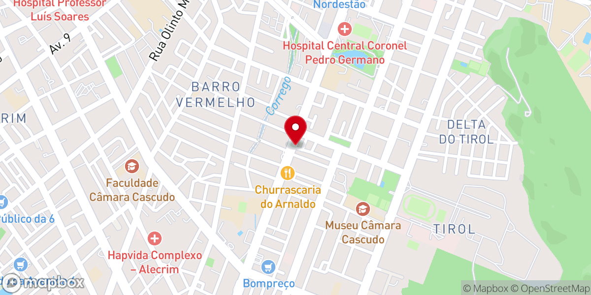 Map showing location of Igreja pentecostal assembléia de Deus Canaã