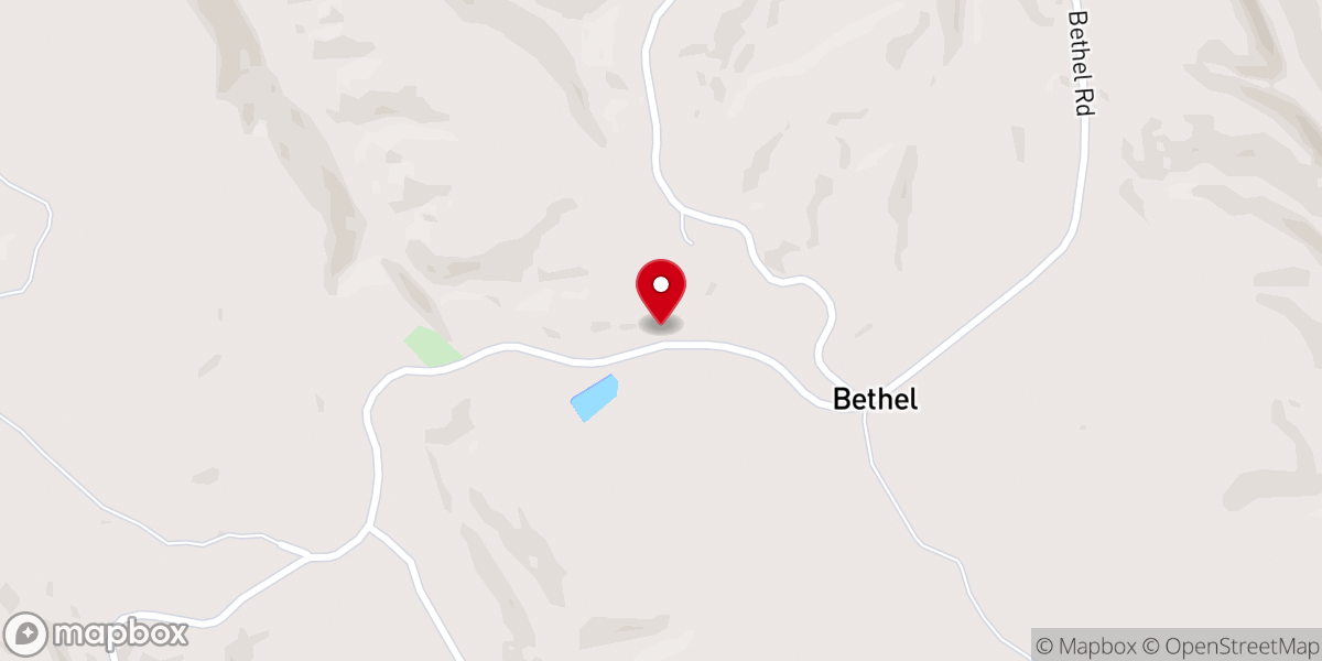 Map showing location of Clayton Church