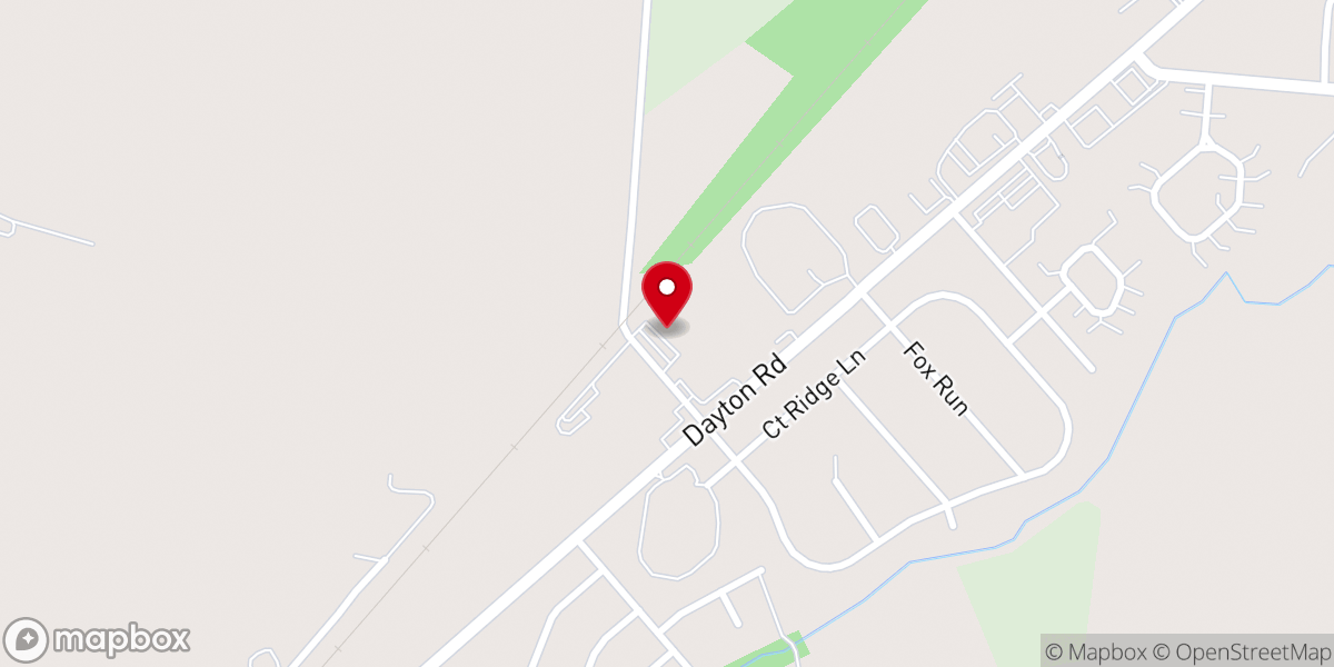 Map showing location of West Enon Church of God