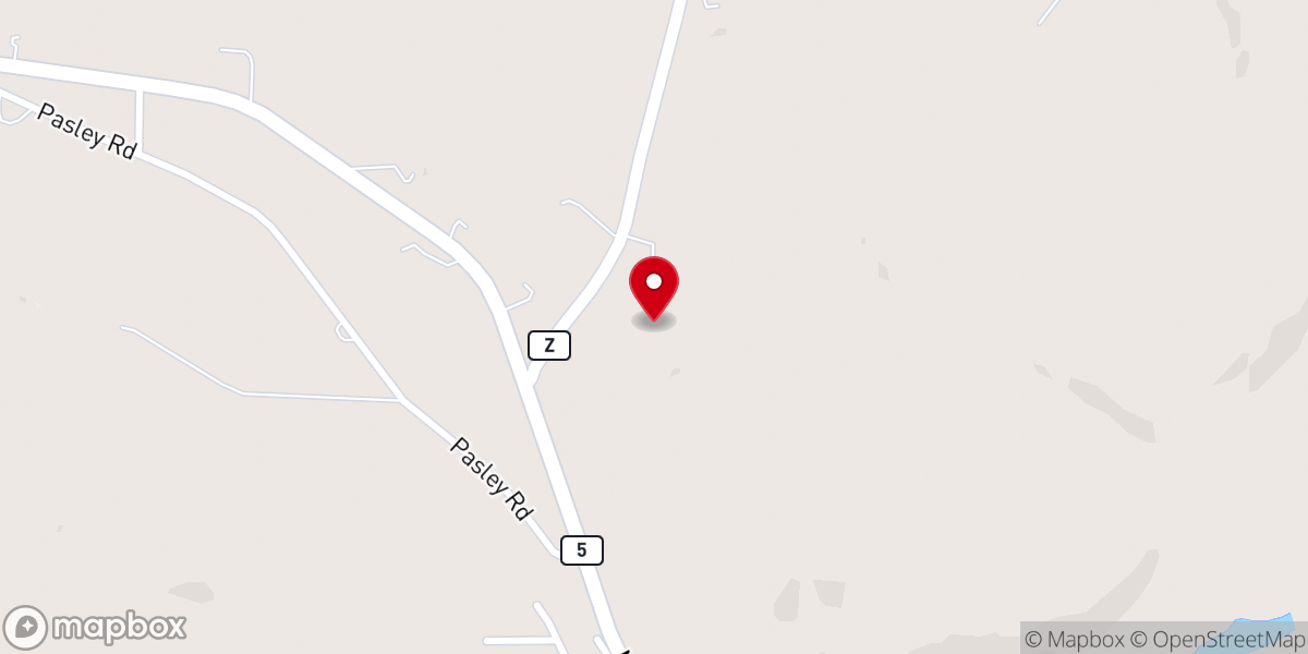 Map showing location of Hartville Free Will Baptist Church