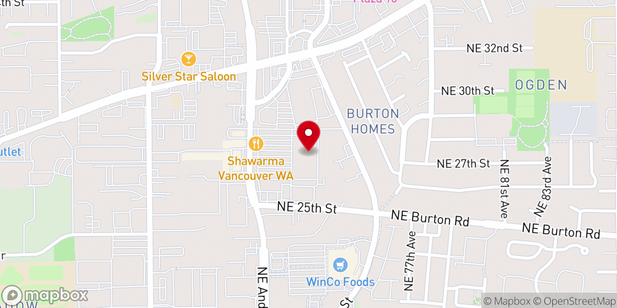 Map showing location of Living Hope Church