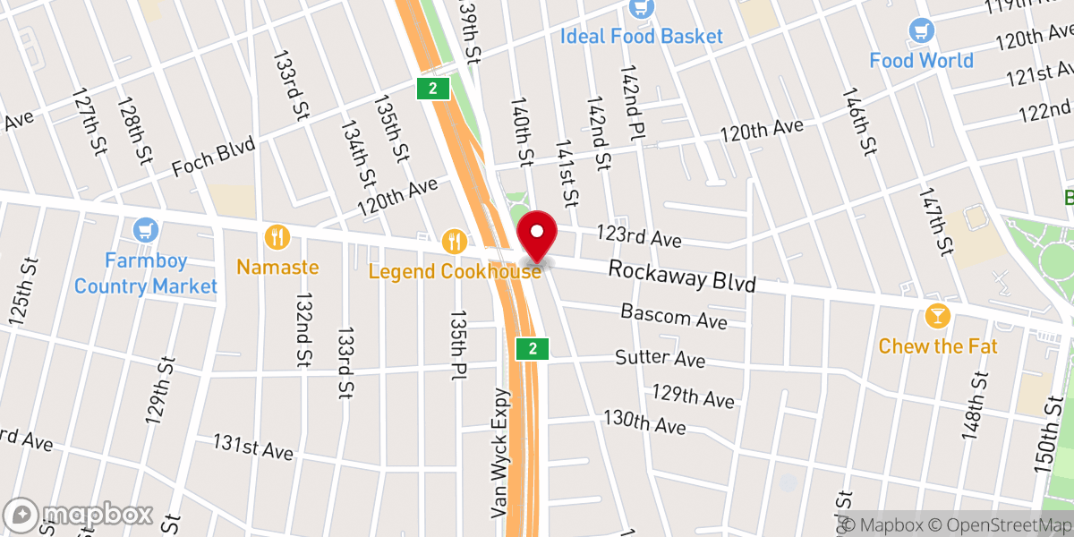 Map showing location of Christian tabernacle of god church