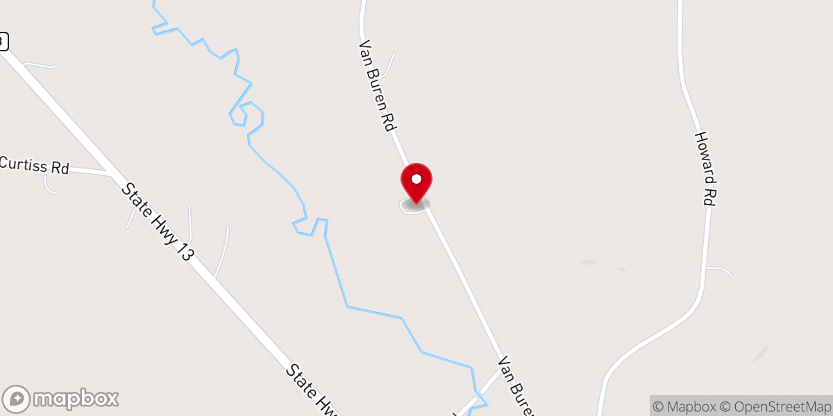 Map showing location of Donahue Kevin J