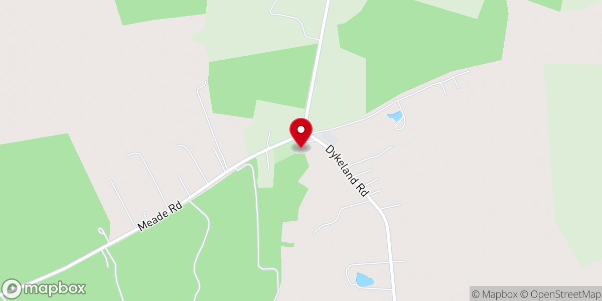 Map showing location of Pleasant Grove Baptist Church