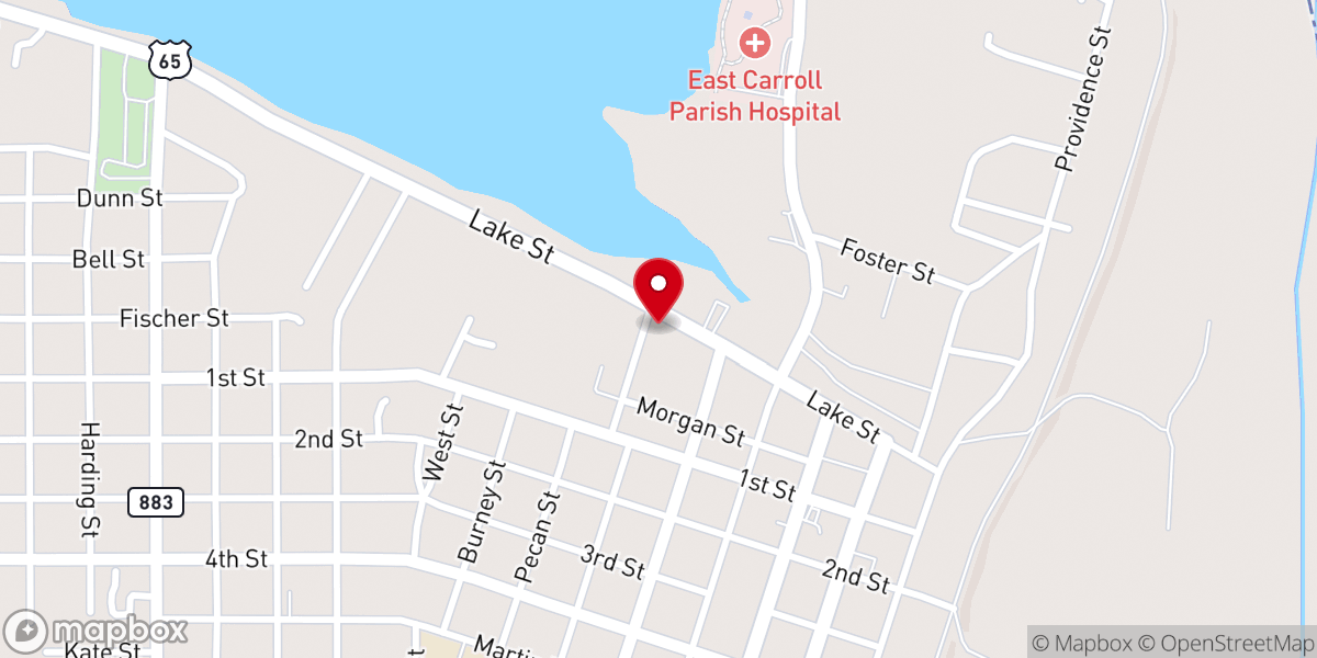 Map showing location of Grace Episcopal Church