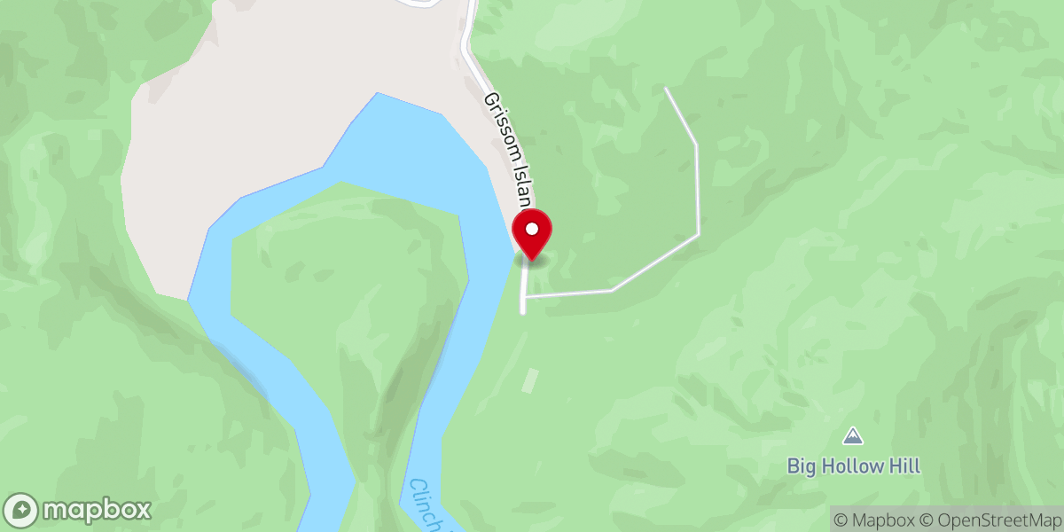 Map showing location of Grissom Island Church