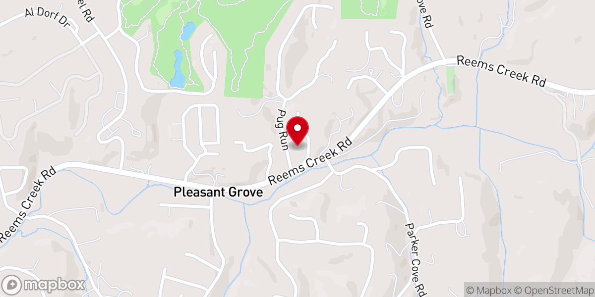 Map showing location of Covenant Church of the Highlands