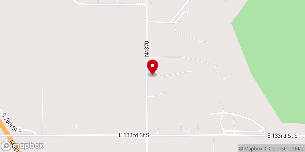 Map showing location of Buckhorn Church