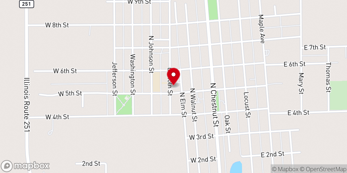 Map showing location of Saint Paul's United Church of Christ