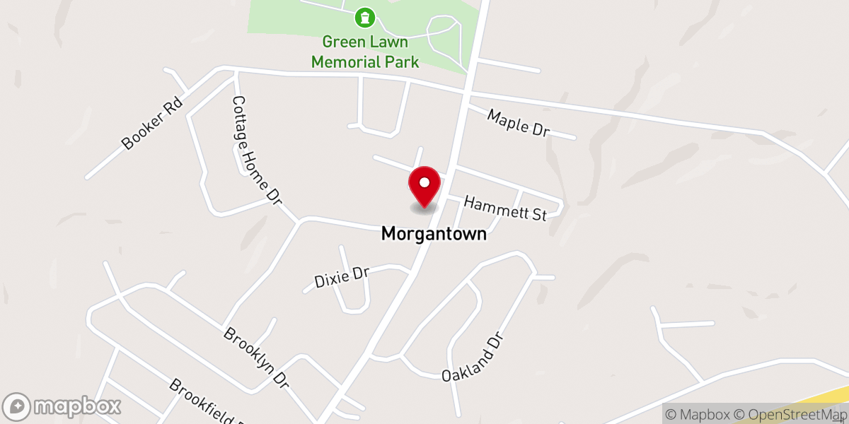 Map showing location of Redemption Baptist Church