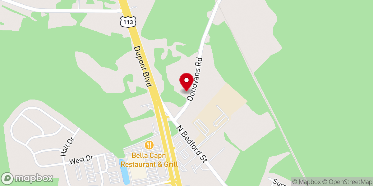 Map showing location of Abundant Life Church
