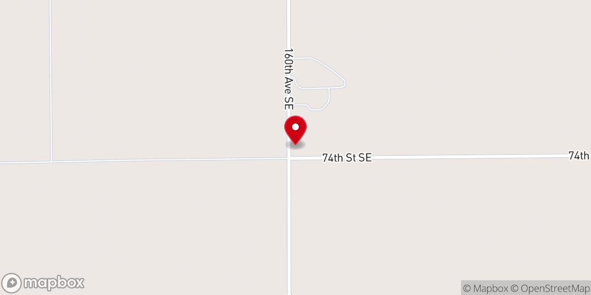 Map showing location of Homestead Church