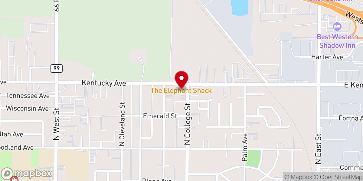 Map showing location of Kentucky Avenue Church of Christ