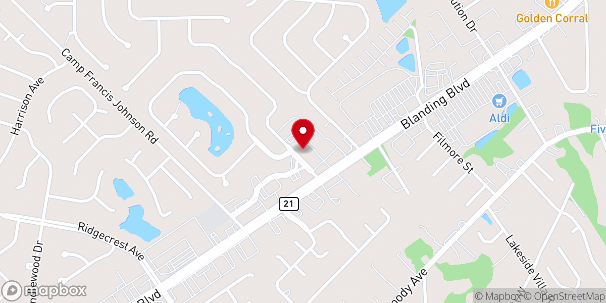 Map showing location of St Giles Presbyterian Church