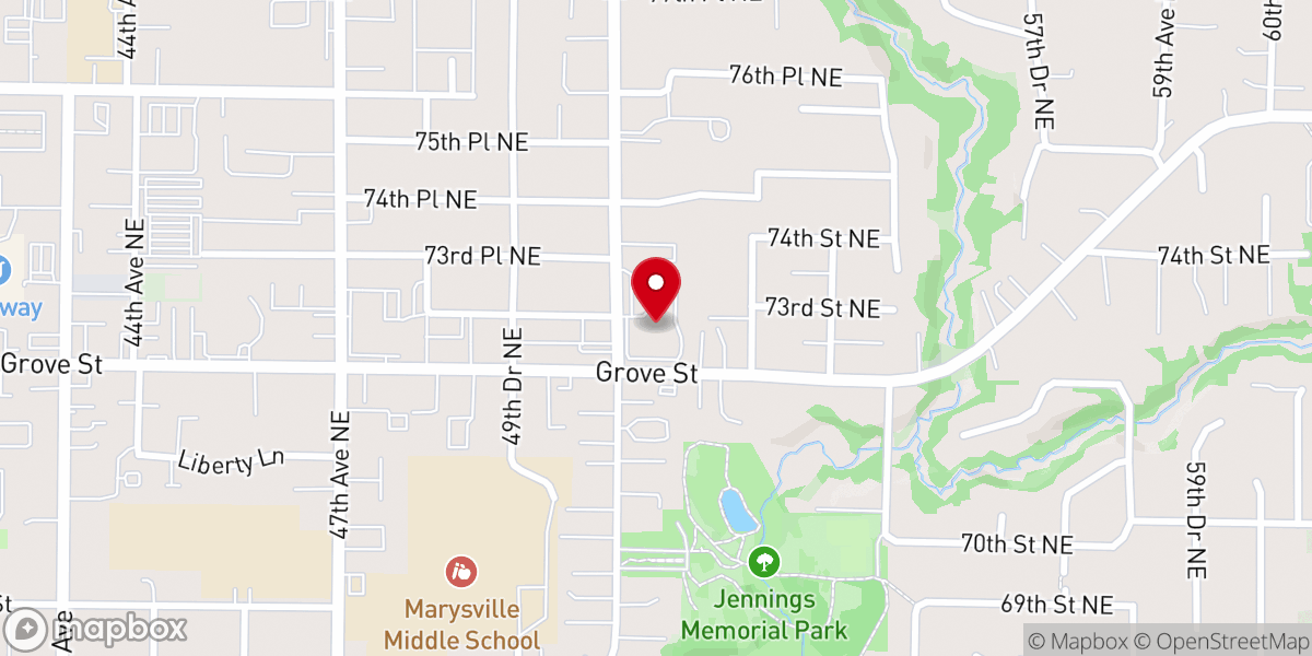 Map showing location of Bethlehem Lutheran Church