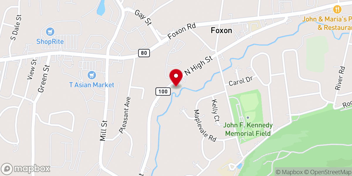 Map showing location of Grace Reformed Baptist Church