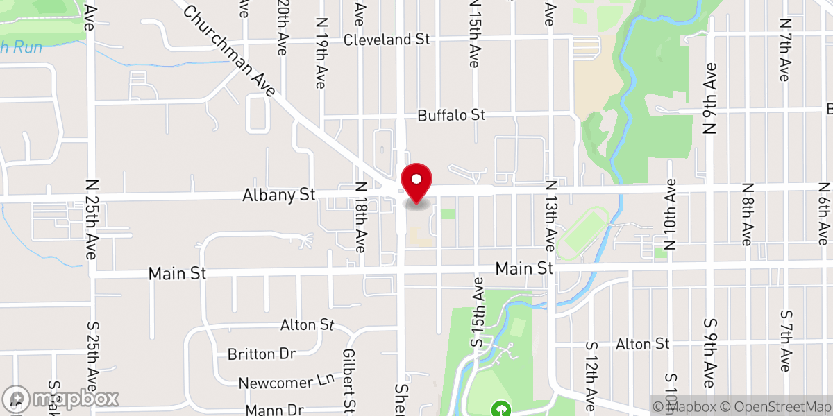 Map showing location of Holy Name of Jesus