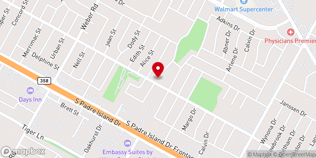 Map showing location of Abiding Savior Lutheran Church