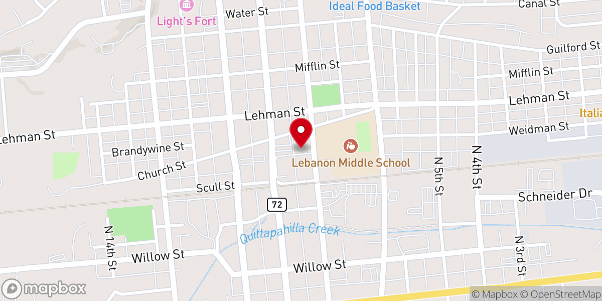 Map showing location of Family Christian Fellowship Church