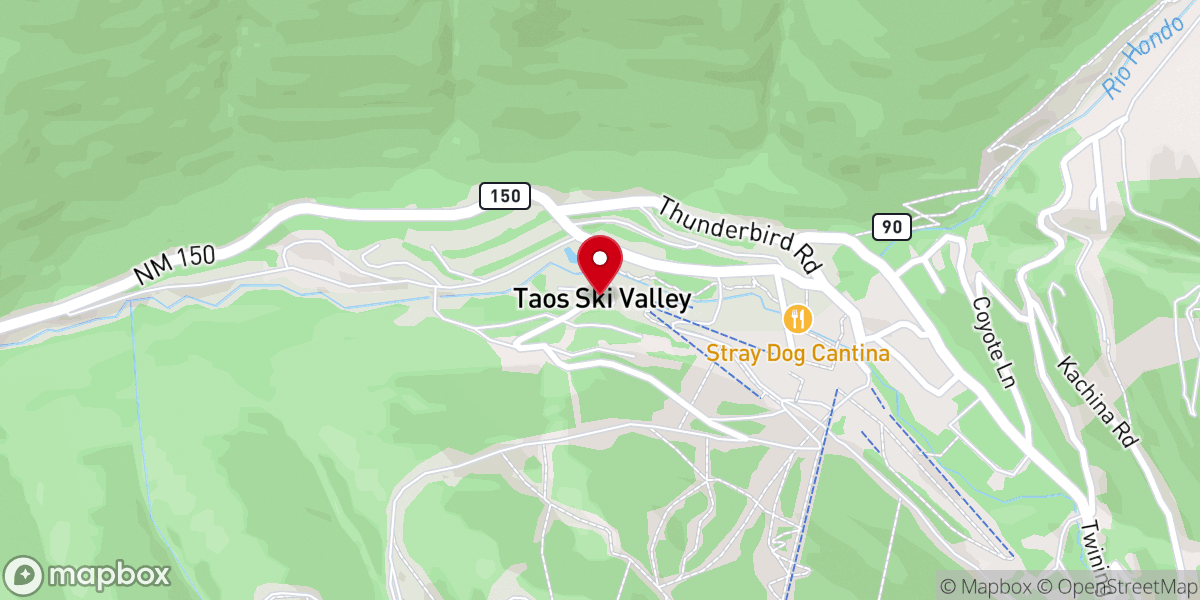 Map showing location of Taos Ski Valley Village Administration