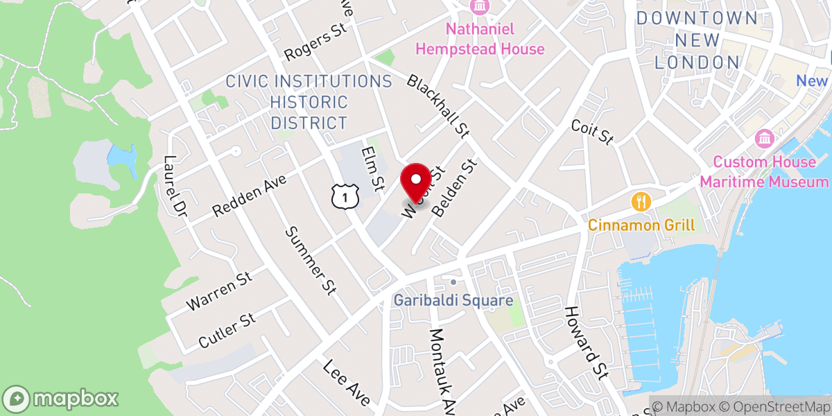 Map showing location of The Church INC