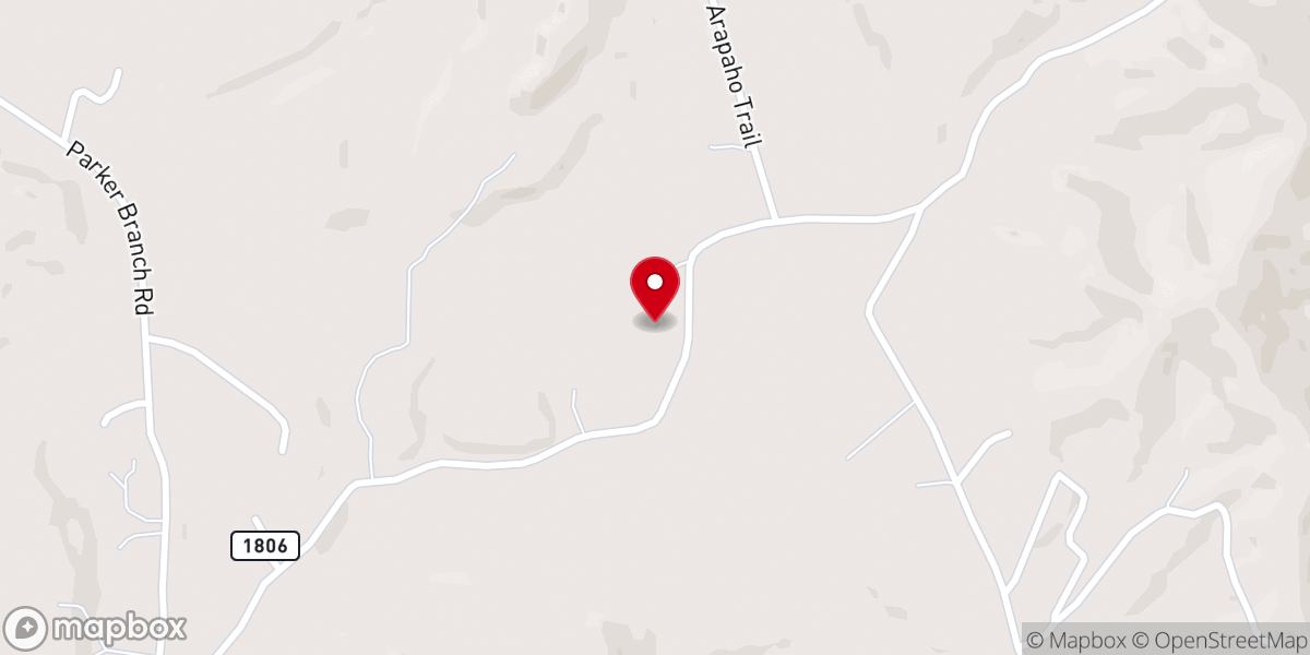 Map showing location of Keck Baptist Church