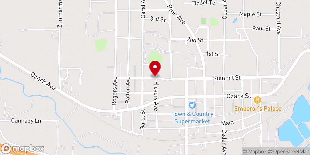 Map showing location of First Day Church
