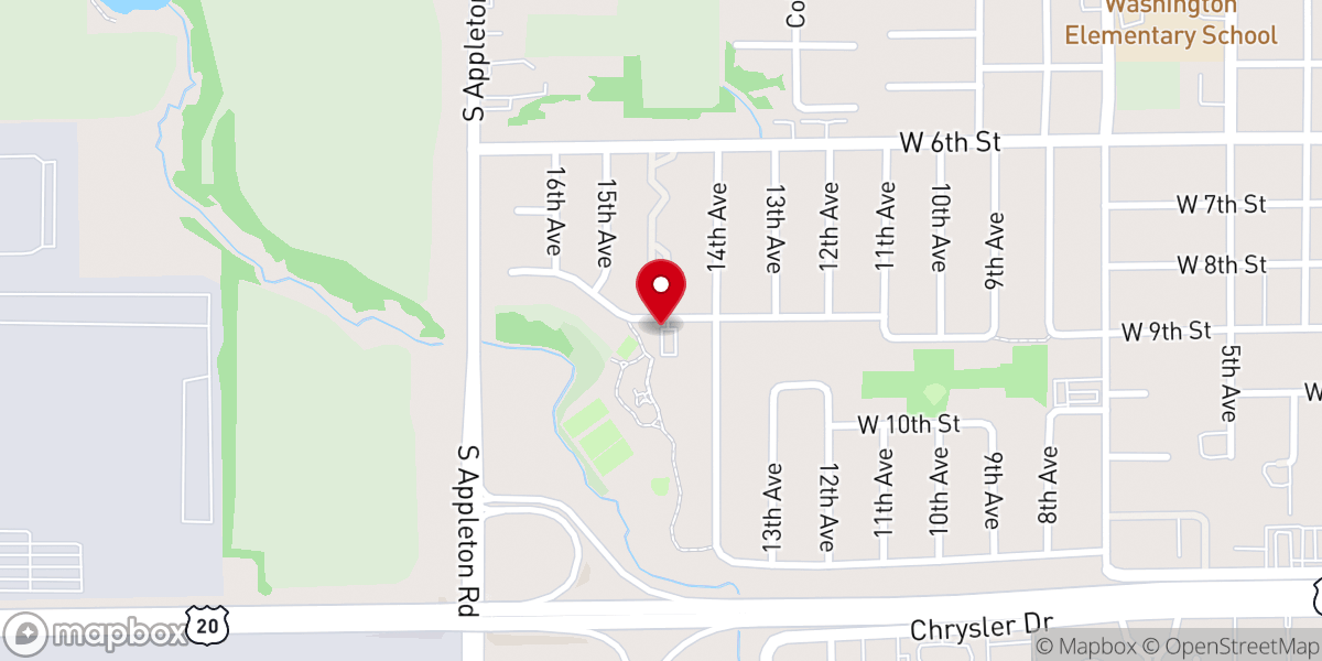 Map showing location of Fridh Park
