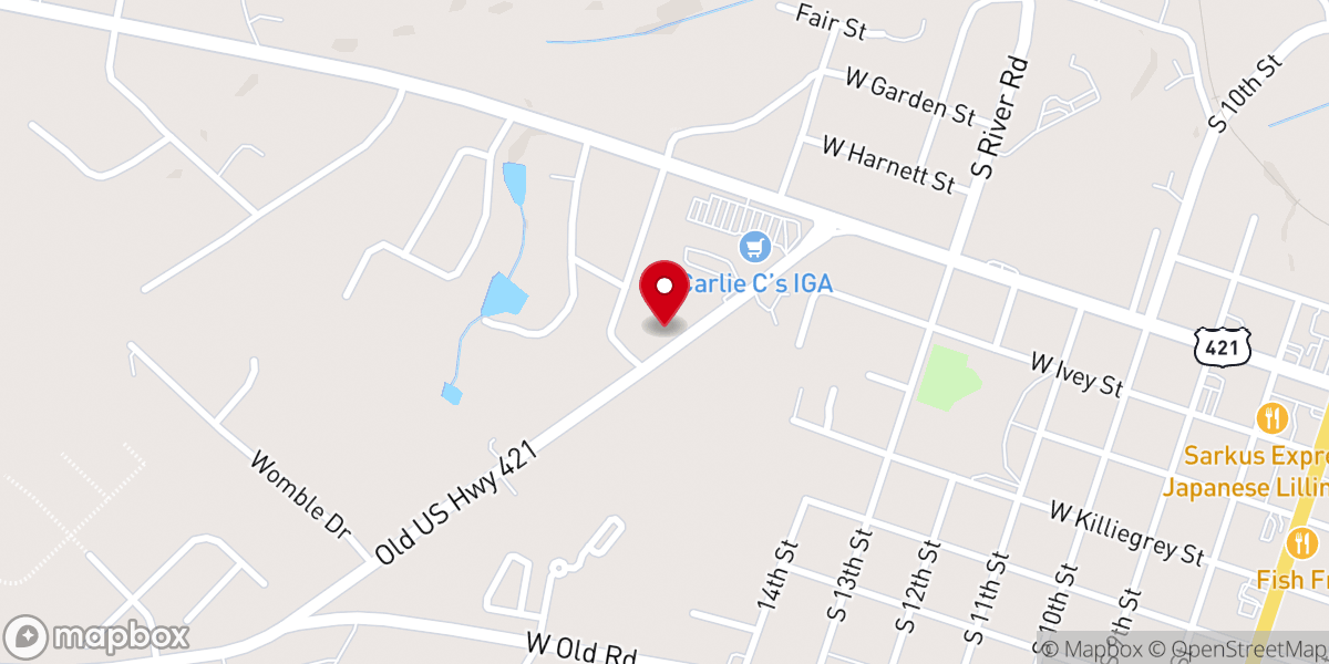 Map showing location of Little River Baptist Association