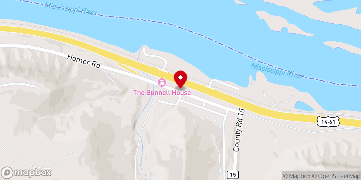 Map showing location of Homer United Methodist Church