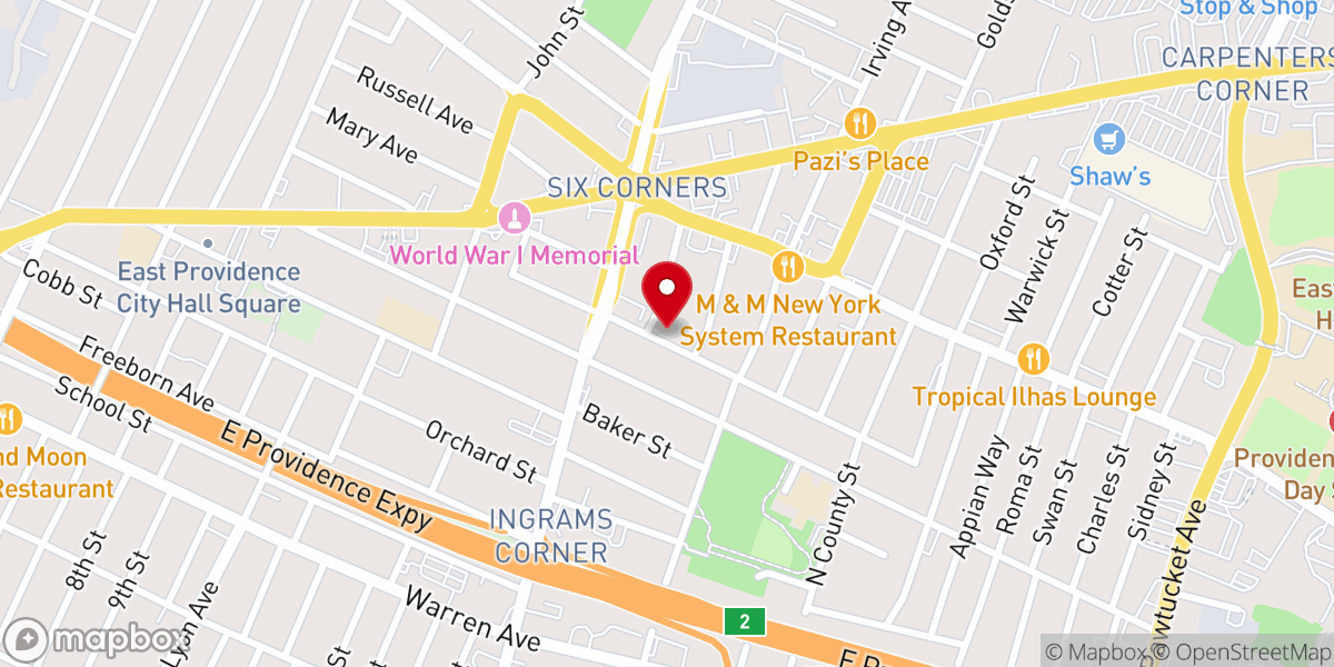 Map showing location of Zion Gospel Temple