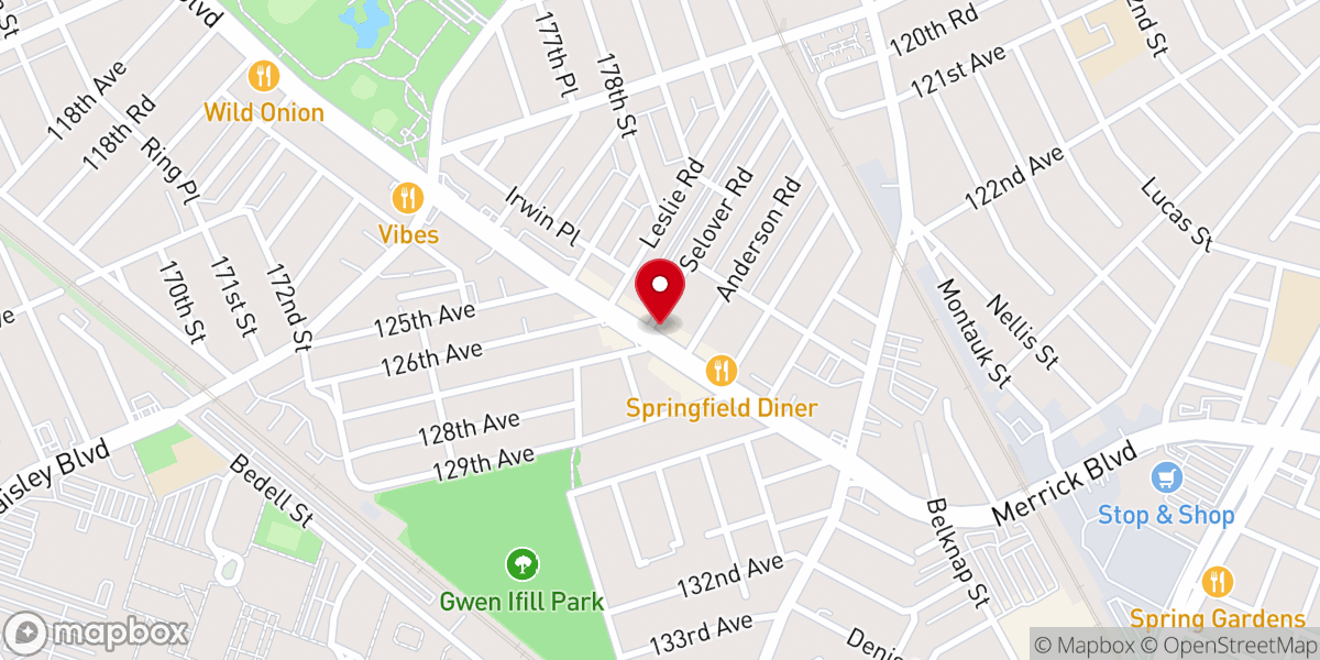 Map showing location of Pentecostal Church