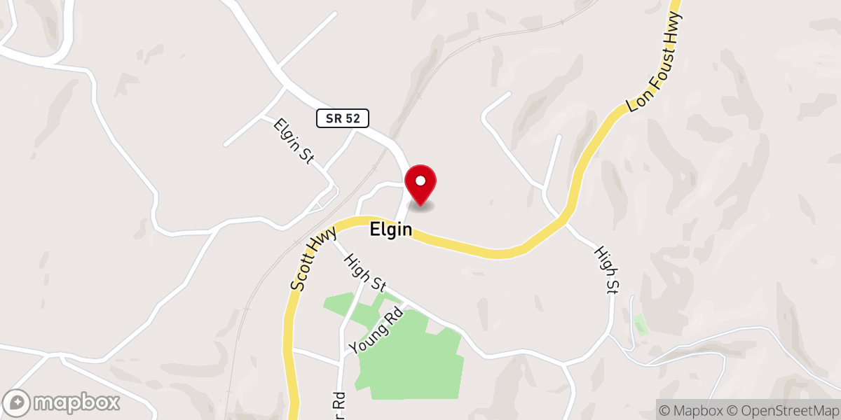 Map showing location of Elgin Church of Christ