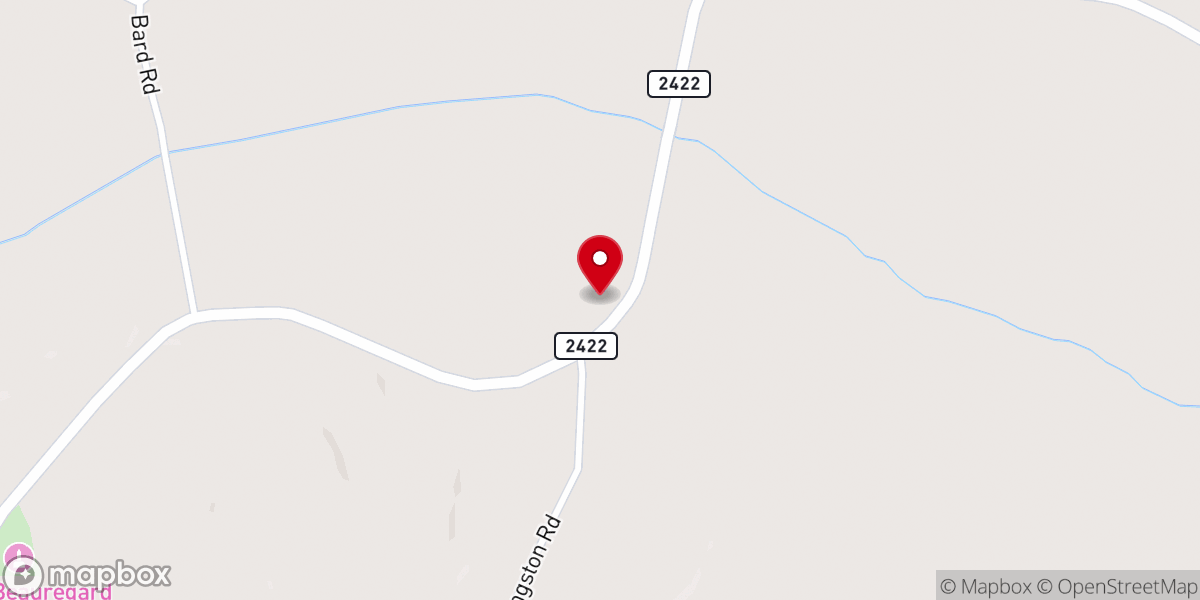 Map showing location of Bayou-De-Chien Church