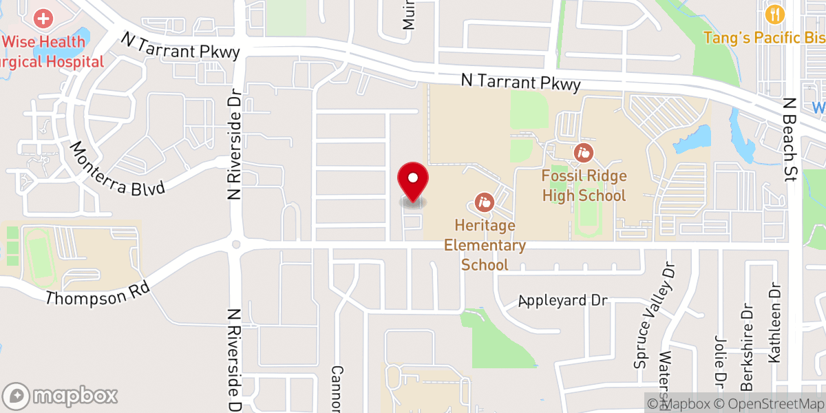 Map showing location of Grace Community Church