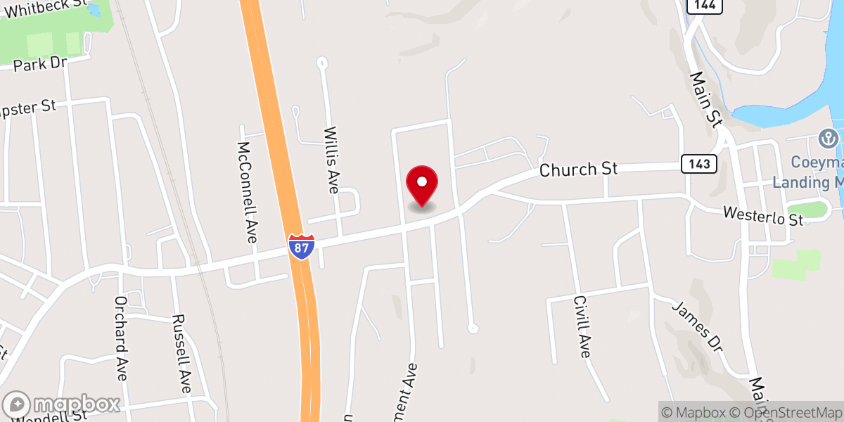 Map showing location of Church of Saint Patrick
