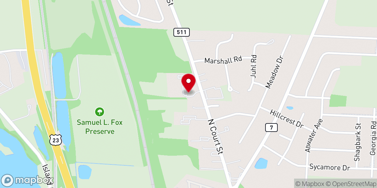 Map showing location of Circleville Community Counseling