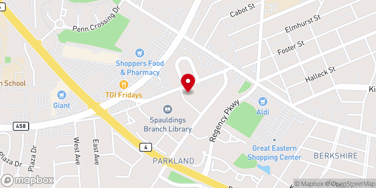 Map showing location of Mount Sinai Missionary Baptist Church