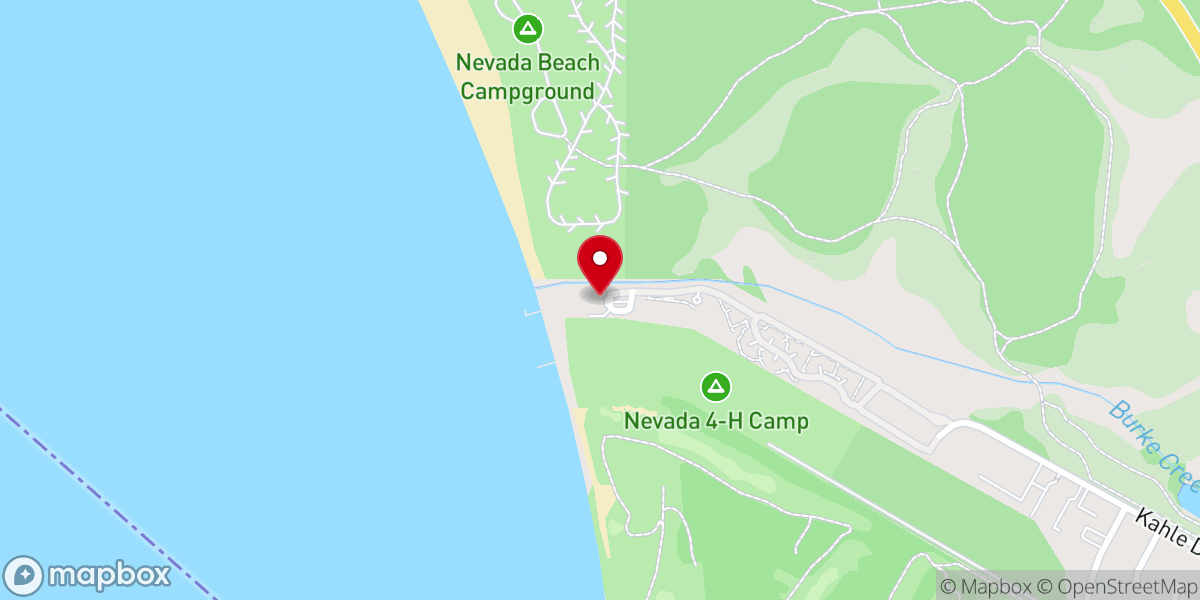 Map showing location of Tahoe Beach Club