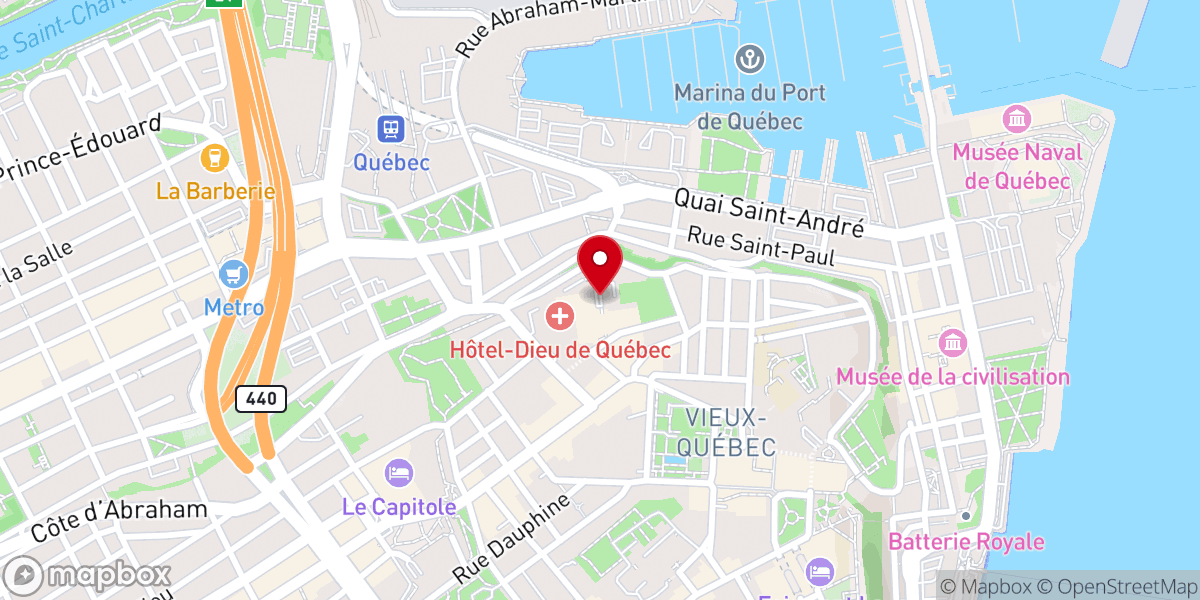 Map showing location of Le Monastère des Augustines - Hôtel bien-être