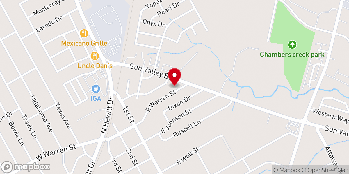 Map showing location of Church of Christ - Sun Valley Boulevard