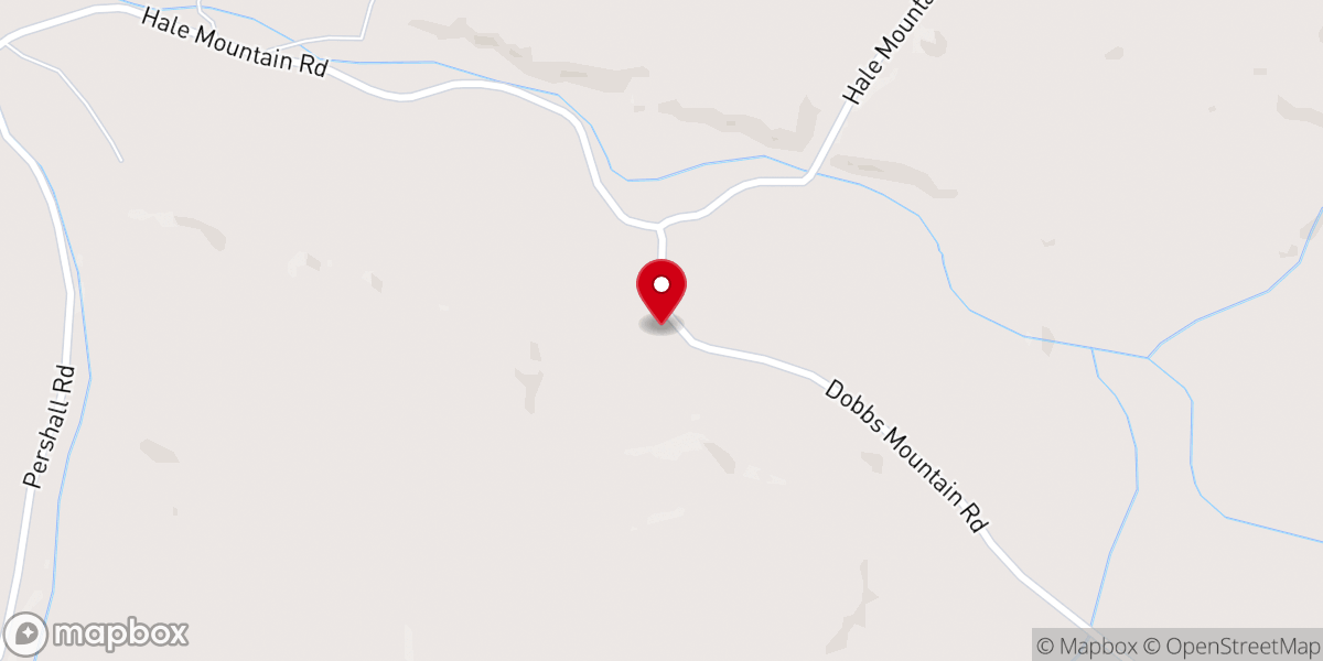 Map showing location of New Center Point Church