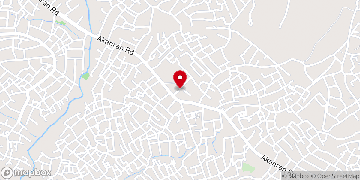 Map showing location of Living Faith Church Idi-iroko Ibadan