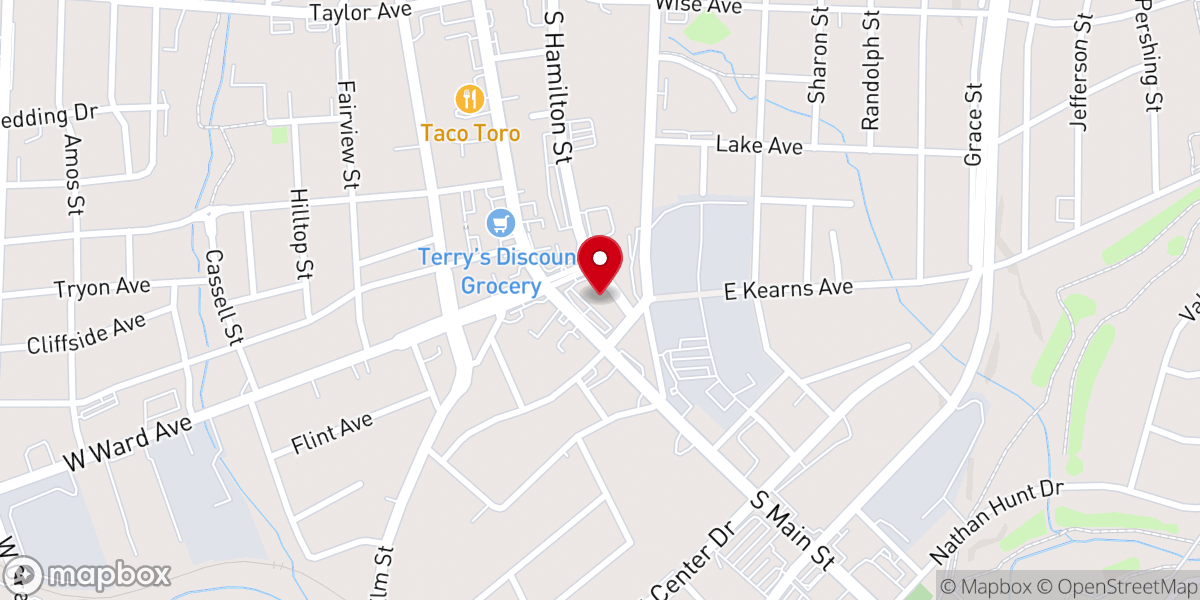 Map showing location of Iglesia Pentecostal Unida Hispana
