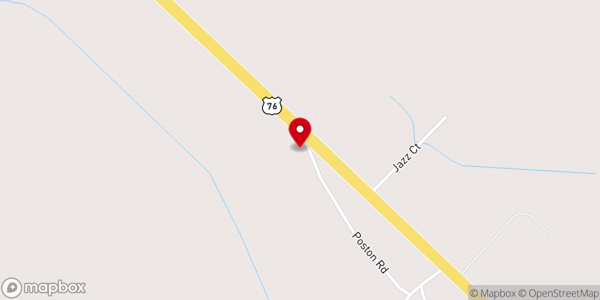 Map showing location of Shiloh United Methodist Church