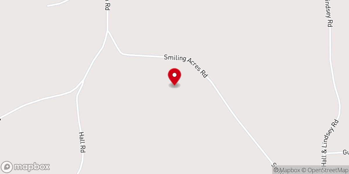 Map showing location of Camp Smiling Acres